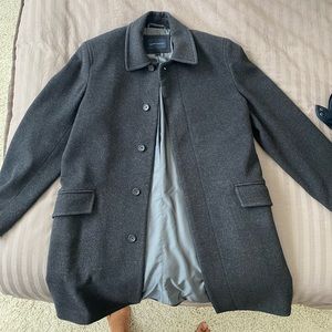 Dark Grey Banana Republic Overcoat